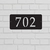 Metal House Address Sign - Horizontal Style 5