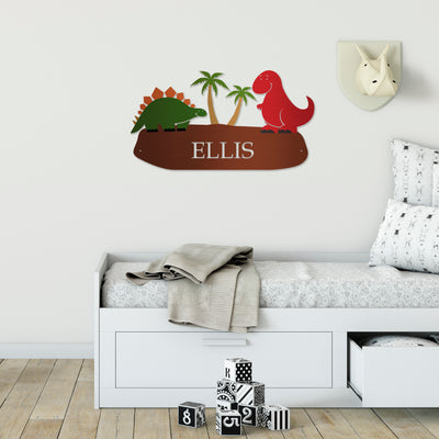 Dinosaurs - Personalized Metal Wall Art/Decor/Sign