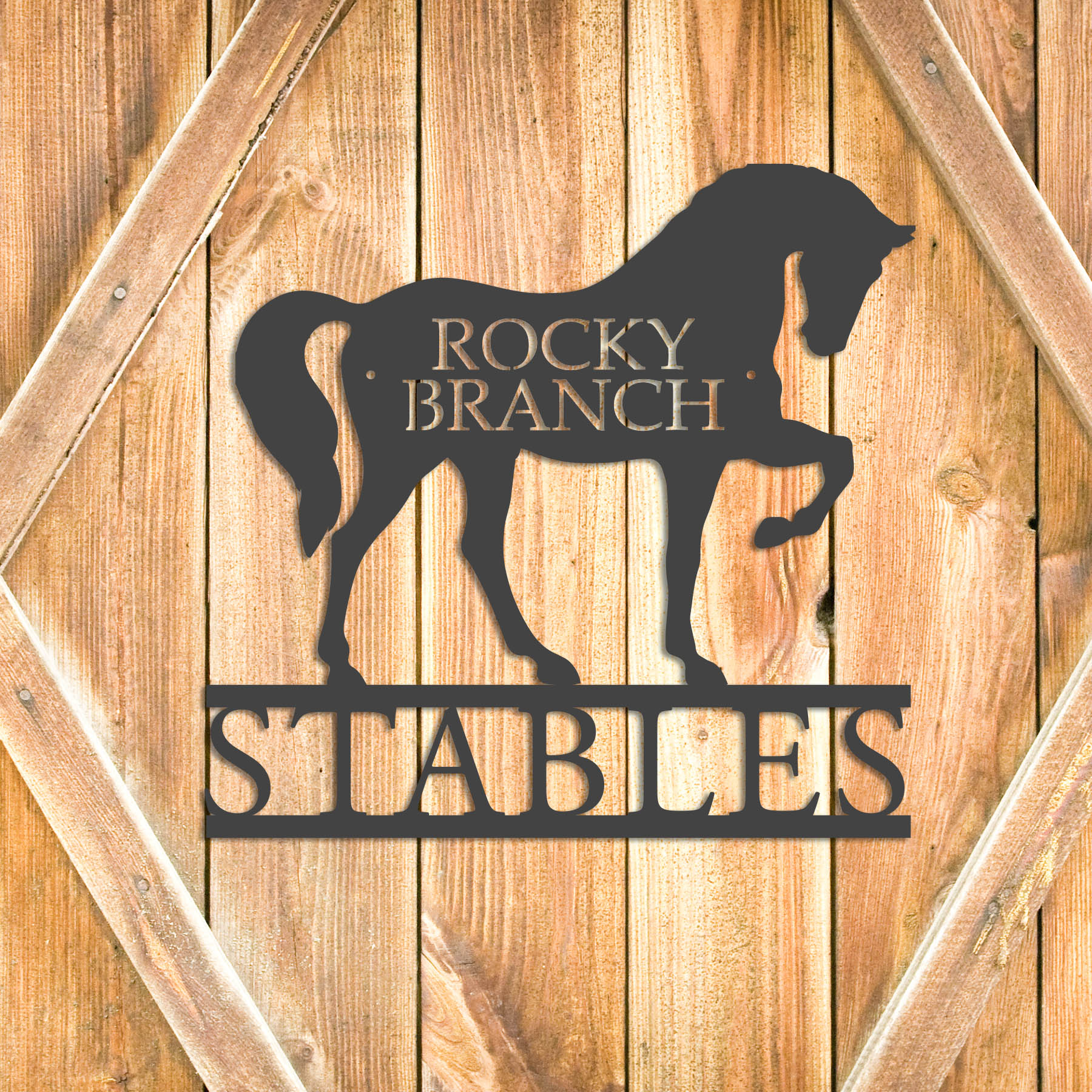 Personalized Majestic Stable Sign